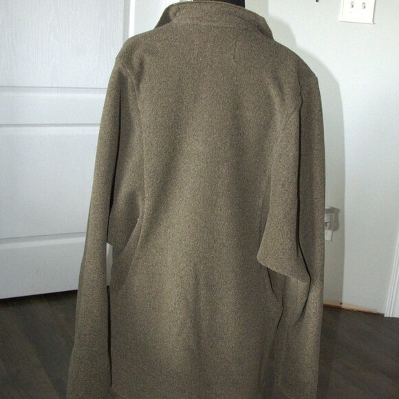 Janska Polartec Fleece Jacket Cardigan USA Made size Small Olive Green - Picture 2 of 9